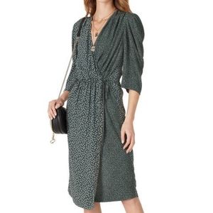 See by Chloe Floral and Dot Print Wrap Dress
